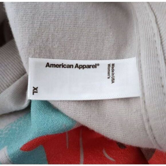 AMERICAN APPAREL "I'M SO FANCY" T-SHIRT GRAY, BLUE, & PINK. SZ.XL EUC . - Picture 4 of 6
